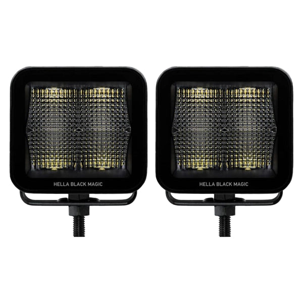 Kit Hella BLACK MAGIC Cubo 3.2" LED (par) - Flood