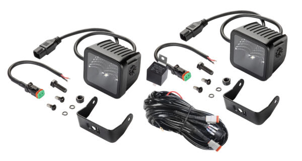 Kit Hella BLACK MAGIC Cubo 3.2" LED (par) - Flood