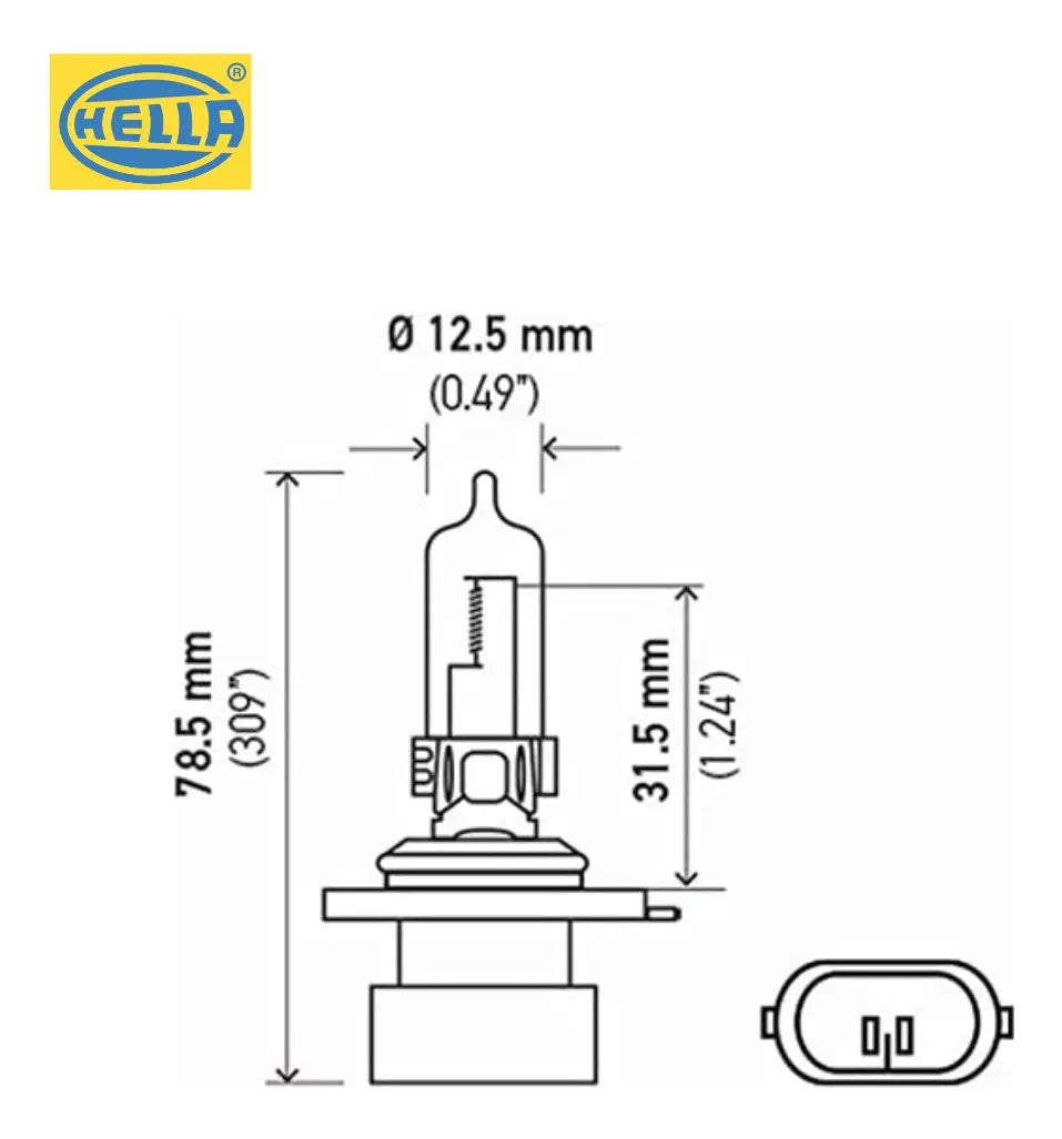 Ampolleta 9005XS 12.8V 65W P22d T4 XS Halógeno