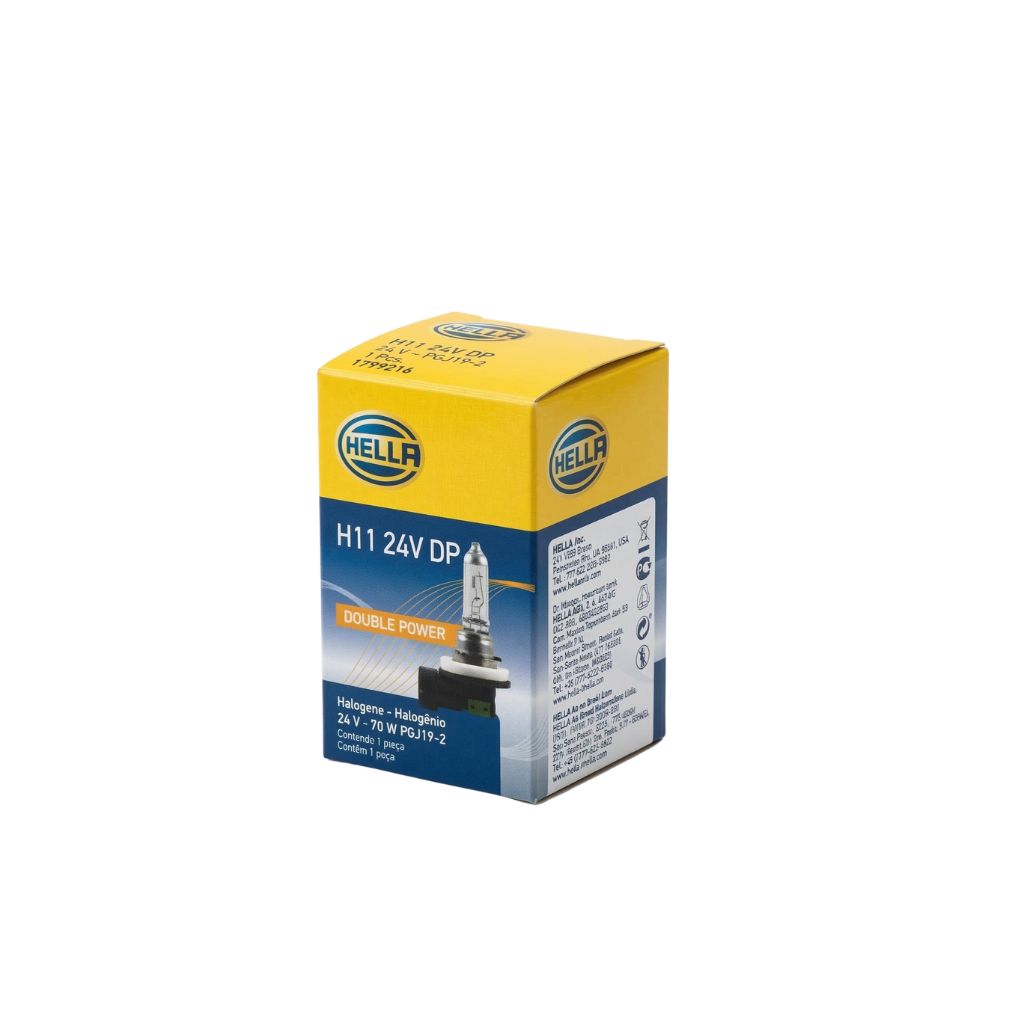 Ampolleta H11 24v. 55W PGJ19-2 T4 Double Power