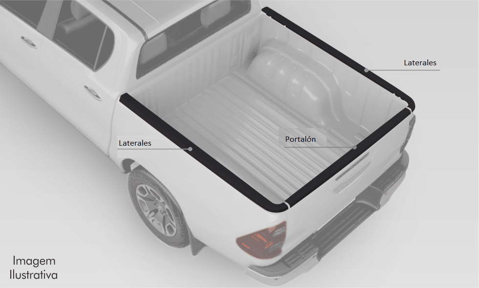 Cubre Baranda Bepo Chevrolet Colorado LS/LT/LTZ - portalón 2018-2024