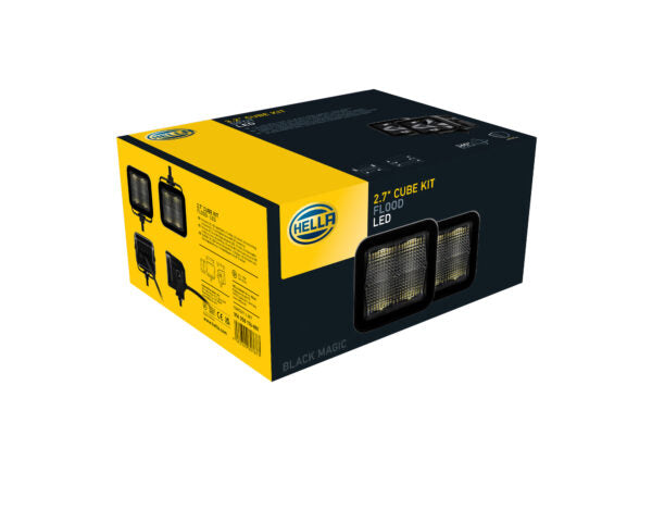 Hella BLACK MAGIC Cubo 2.7" LED - Flood