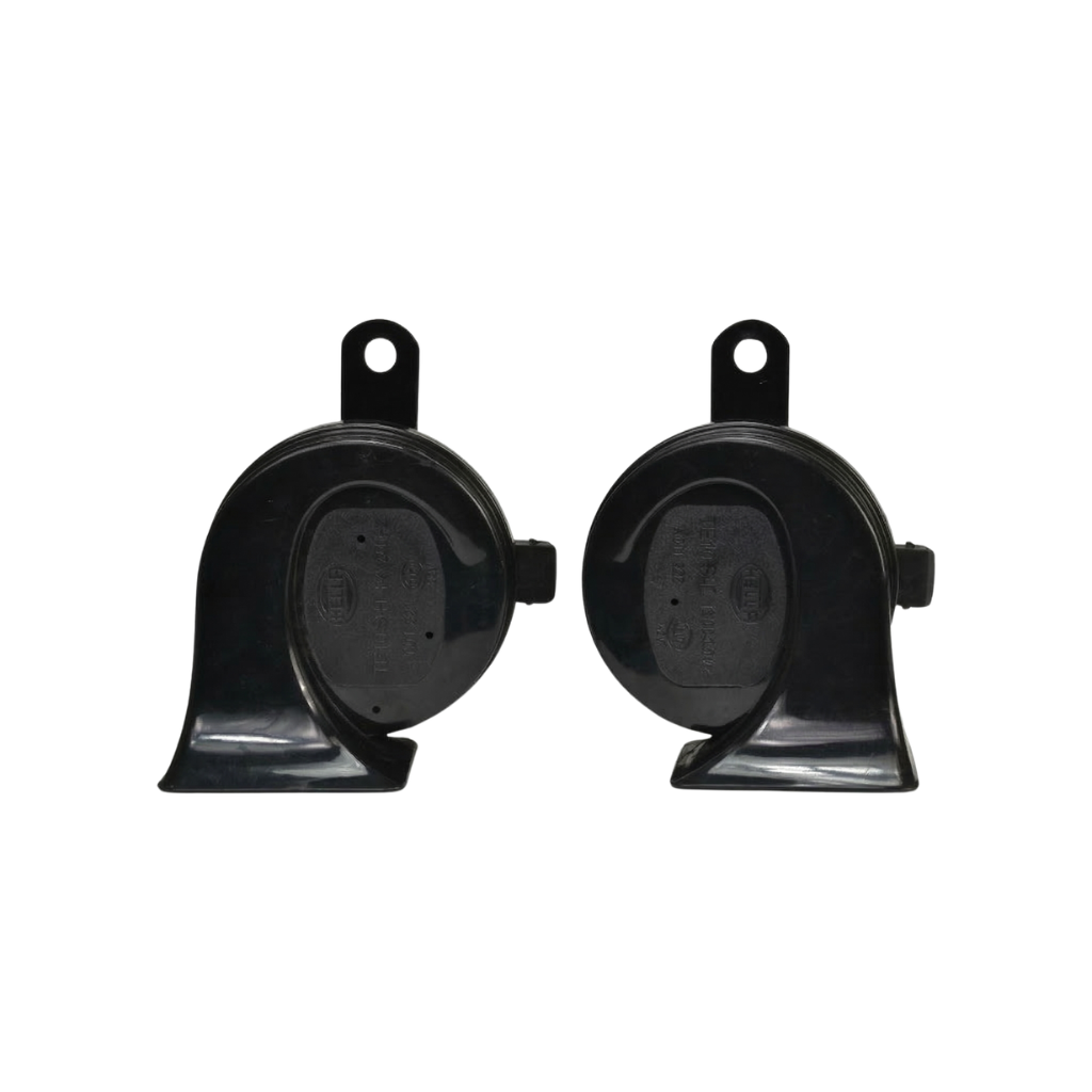 Kit Bocina Trompeta Doble 12v. Universal - Negro