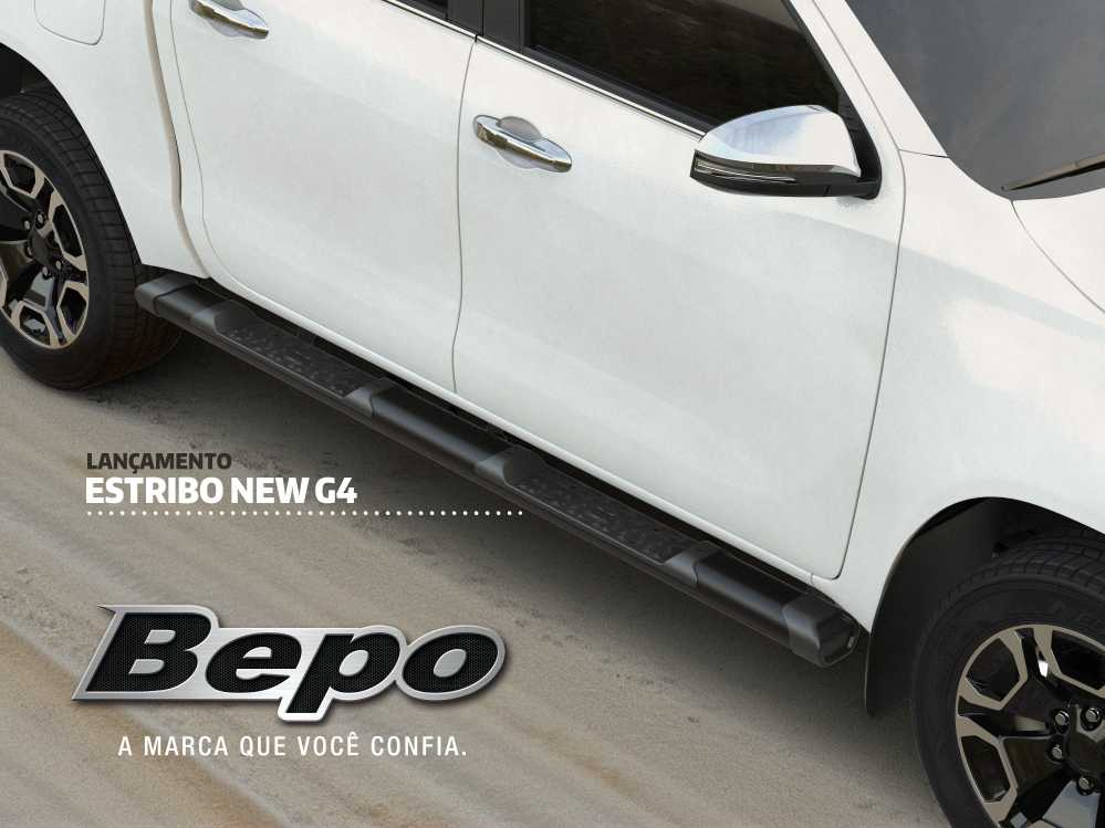 Pisaderas Aluminio "G4" Bepo Nissan NP-300 / New NAVARA SE/XE/Platinium - Aluminio Negra 2017-2026