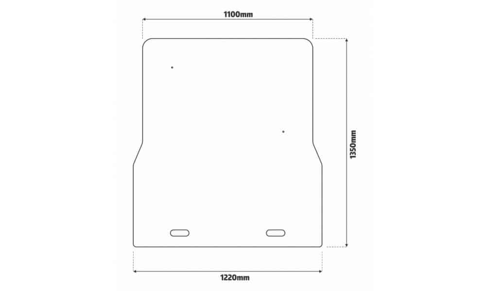 Tapete Plastico Bepo Ford New Ranger XL/XLS/XLT/Raptor - Mediana 2024-2026