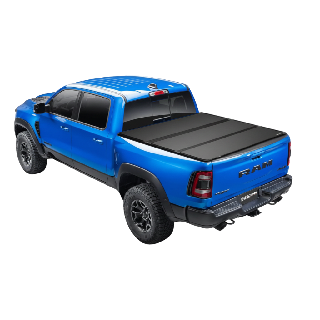 Tapa Plegable Bestcover Tri-Fold RAM 2500 Laramie Crew cab. con "RamBox" 2012-2026