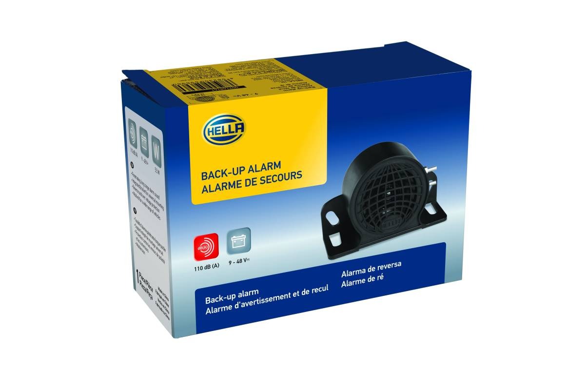 Alarma de Retroceso 110DB multivoltaje 9/48v.