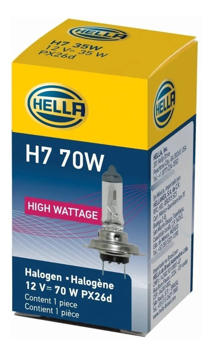 Ampolleta H7 12v. 70W PX26d T4.625 Halógeno