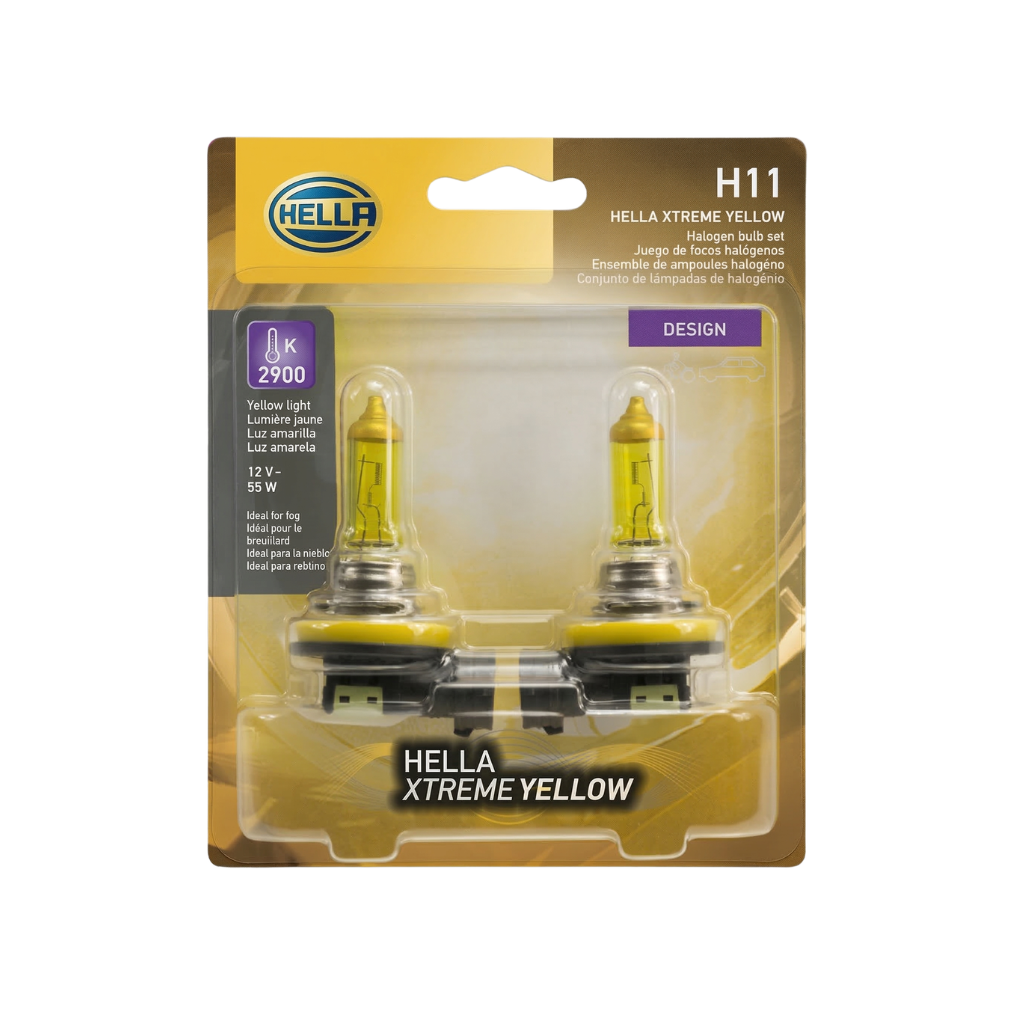 Ampolleta H11 12v.. 55W PGJ19-2 T4 Yellow (par)