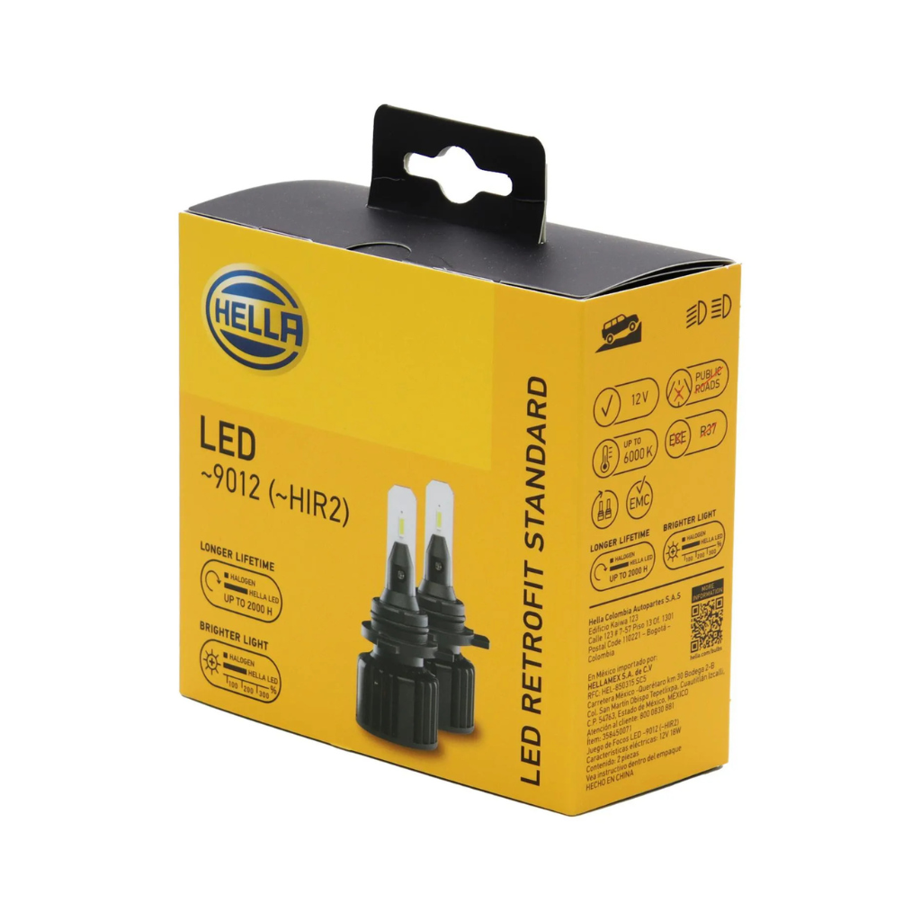 Ampolleta LED HIR2 (9012) 12v. 18W 6.0K Standard (par)