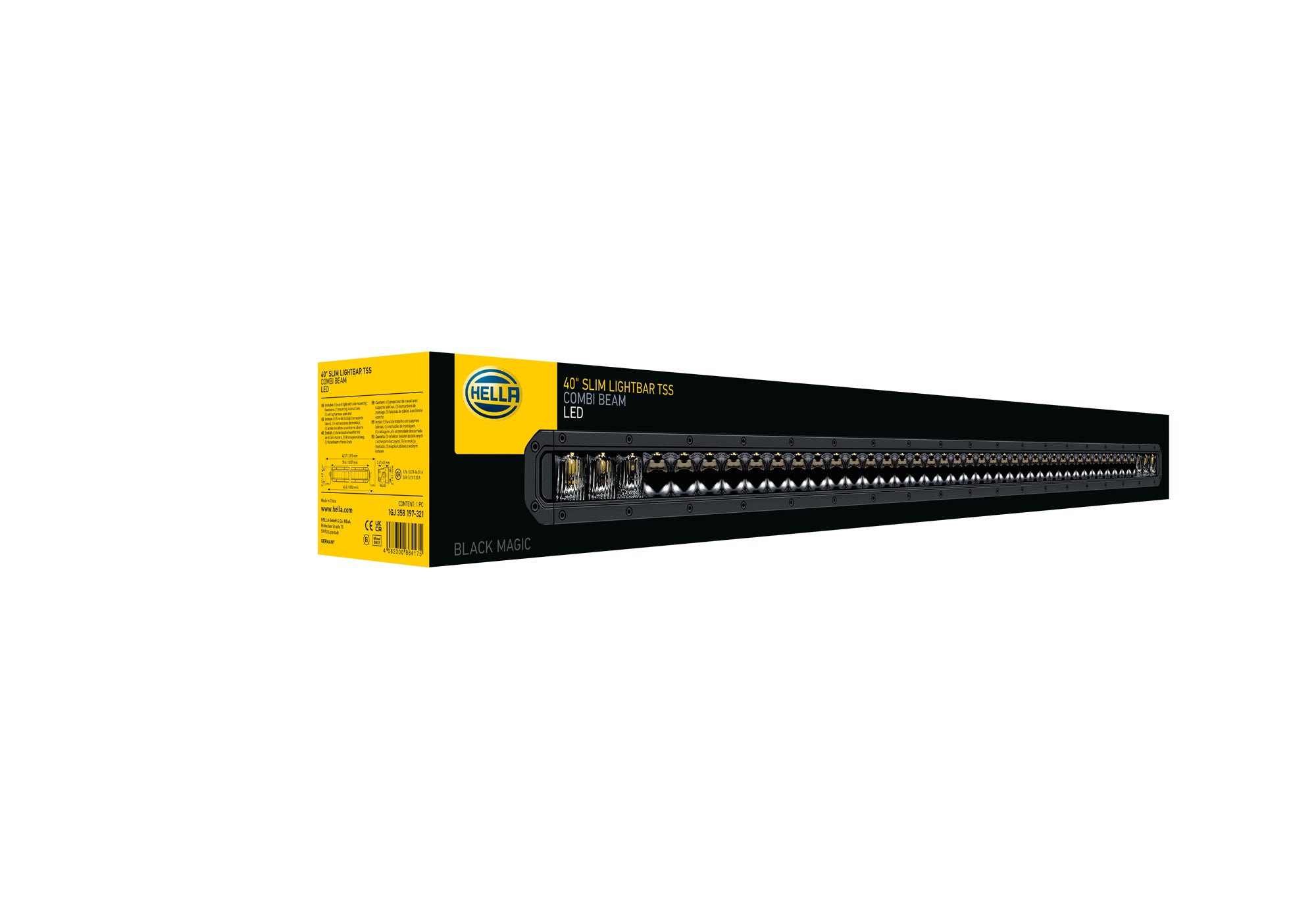 Hella BLACK MAGIC "TOUGH" BARRA 40" - Double Curved Lightbar