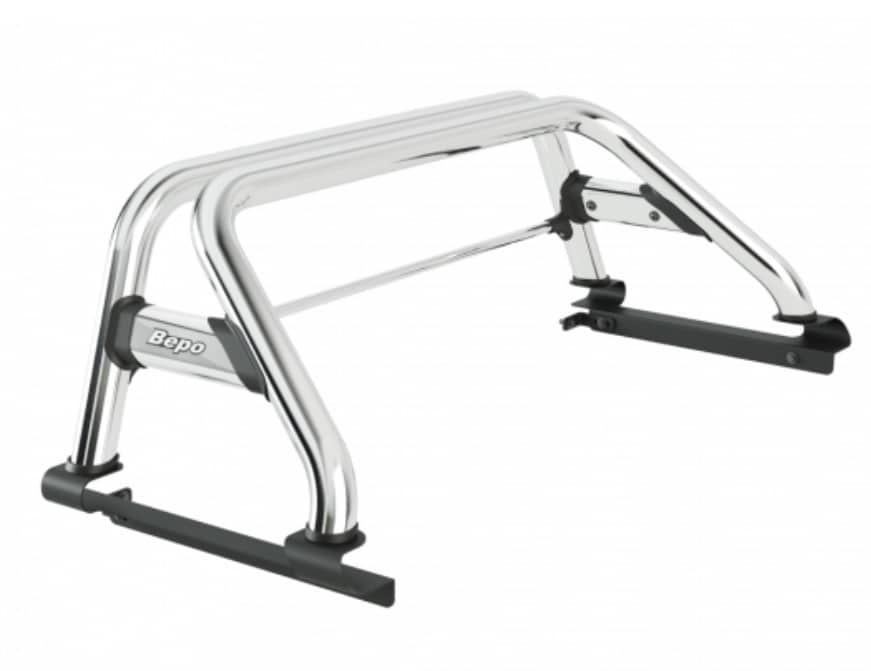 Barra sobre riel "Elegance" Bepo Ford Ranger XL/XLS/Raptor - Cromo 2013-2024