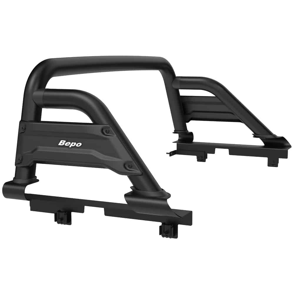 Barra sobre riel "B5" Bepo Nissan NP-300 / New NAVARA SE/XE/Platinium - Negra 2017-2026