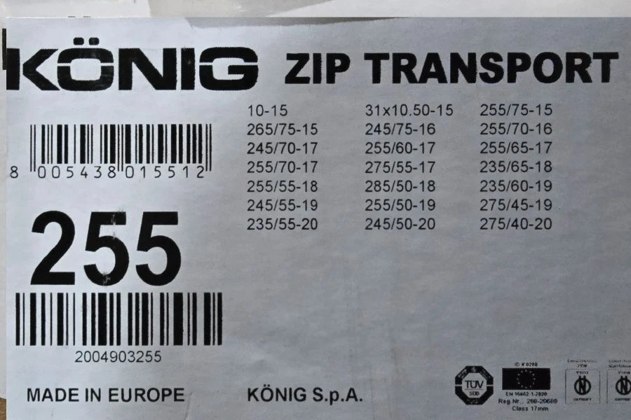 CADENA NIEVE KONIG ZIP TRANSP 255