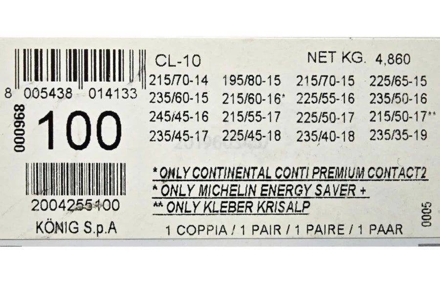 CADENA NIEVE KONIG CL 10 /100