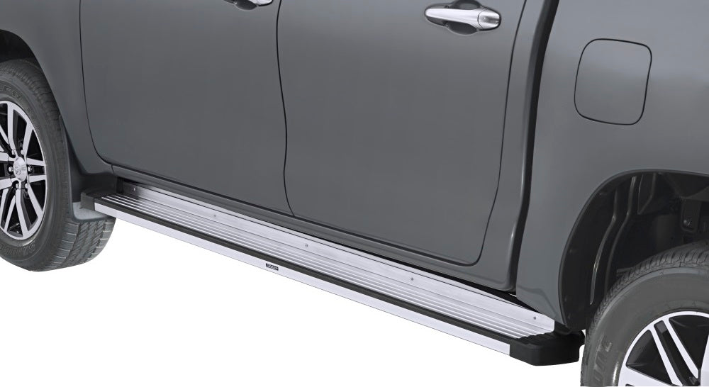 Pisaderas Aluminio "G3" Bepo Ford New Ranger XL/XLS/XLT/Raptor - Aluminio Negra/cromo 2023-2026