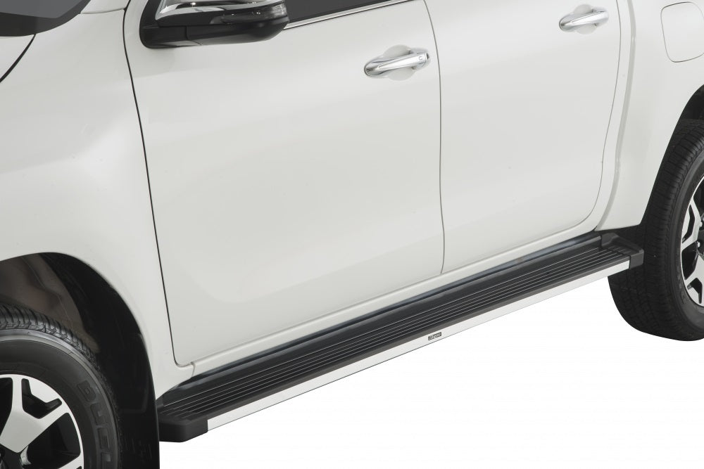 Pisaderas Aluminio "G3" Bepo Ford Ranger XL/XLS/Raptor - Aluminio Negra/cromo 2013-2024