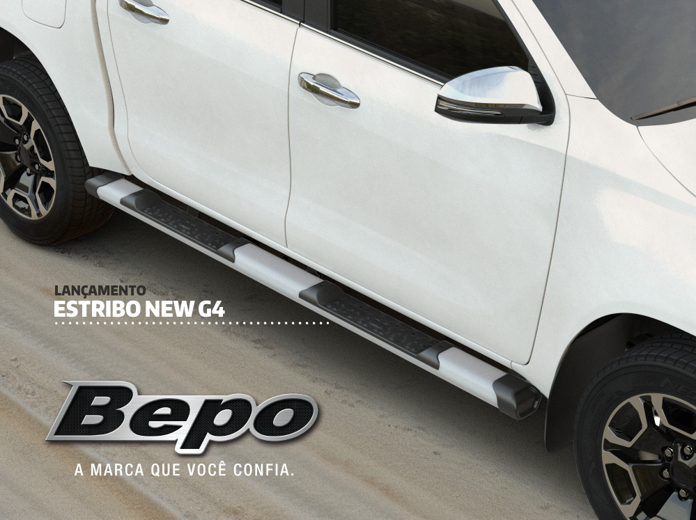 Pisaderas Aluminio "G4" Bepo Nissan NP-300 / New NAVARA SE/XE/Platinium - Aluminio 2017-2026