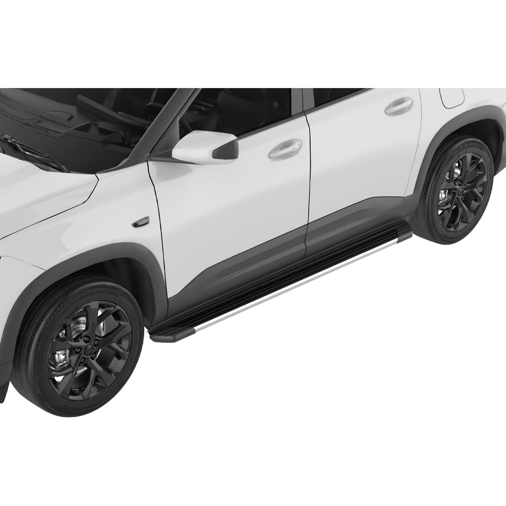 Pisaderas Aluminio "SUV" Bepo Chevrolet New Montana LT/LTZ/Premier - Aluminio Negra 2023-2026