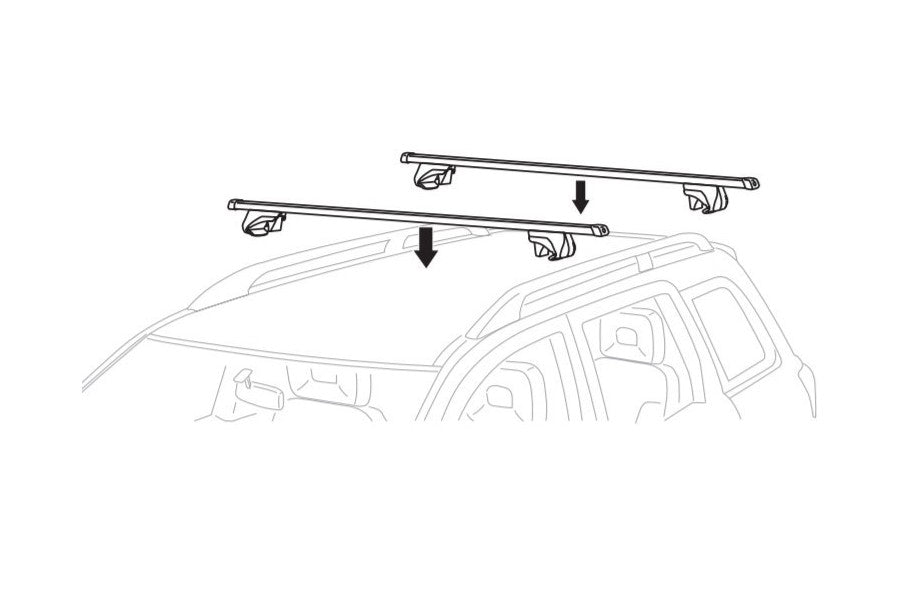 Barras De Techo Thule Smart Rack Xt Squarebar Negro Thule