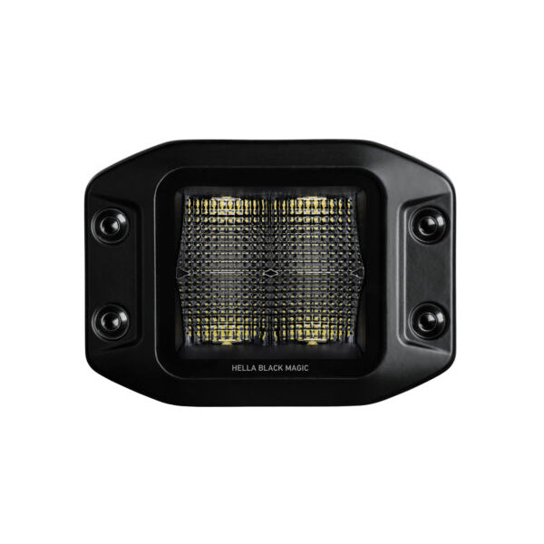 Kit Hella BLACK MAGIC Cubo 3.2" LED (par) - Flood Embutido