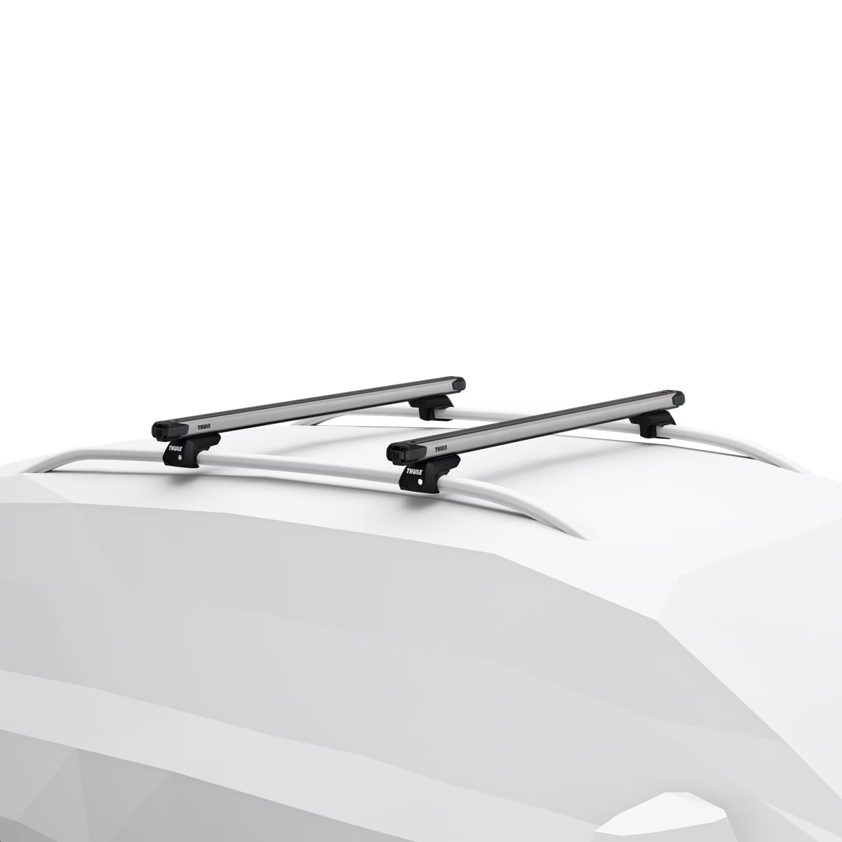 Pack Thule SlideBar Evo Plata - Rieles Alineados